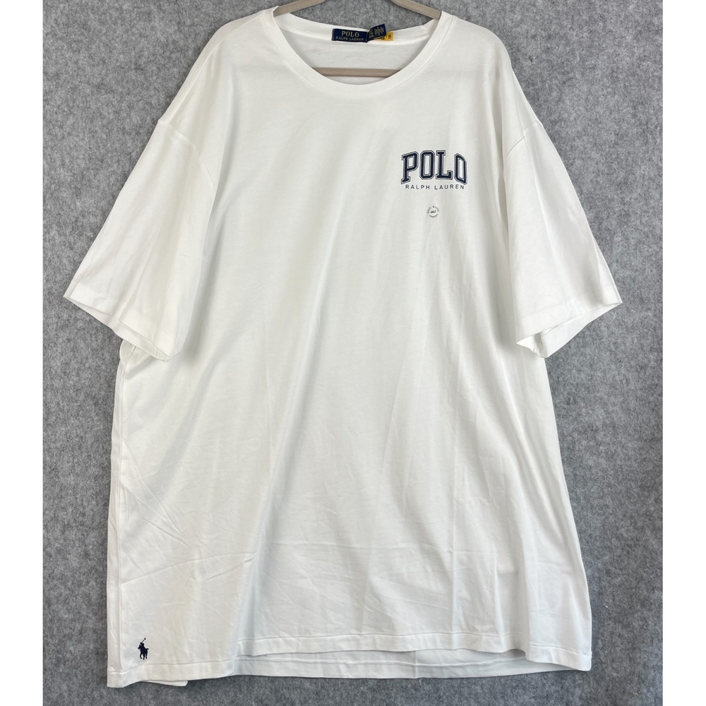 Polo‎ Ralph Lauren Classic Fit T-Shirt Mens 4XLT White Graphic Pony Tee NWT